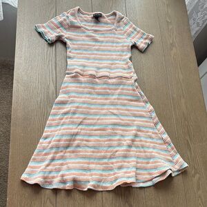 Art Class Multicolor Striped Midi Dress